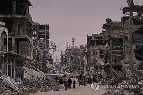 가자지구 남부의 도시 칸 유니스 [AP 연합뉴스 자료사진. 재판매 및 DB 금지] 