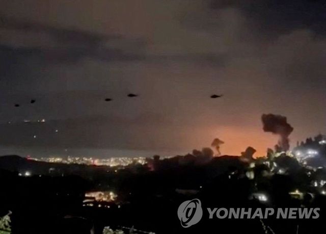 베네수엘라 상공에 포착된 미군 헬리콥터