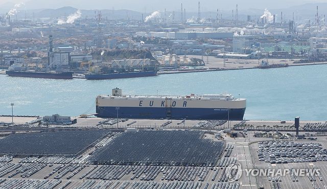 수출 앞둔 국산 자동차