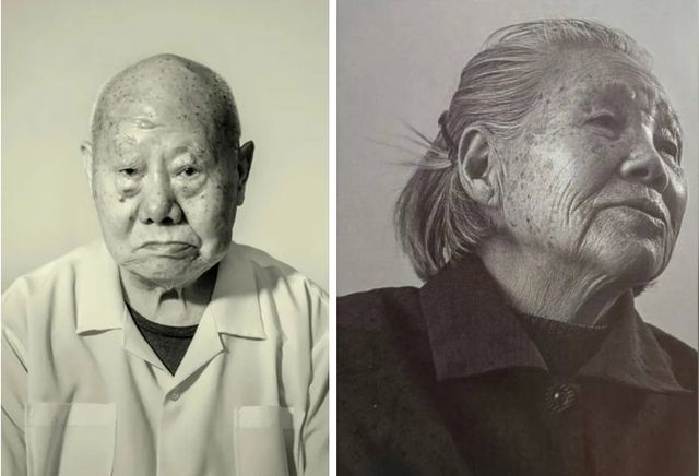 별세한 중국 난징대학살 생존자 쉬더밍(왼쪽)씨와 판차오잉씨