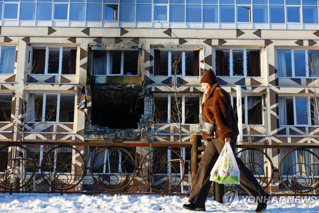 5일 러시아 드론 공습을 받은 키이우의 병원