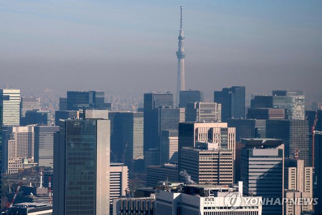 일본 도쿄 도심 풍경