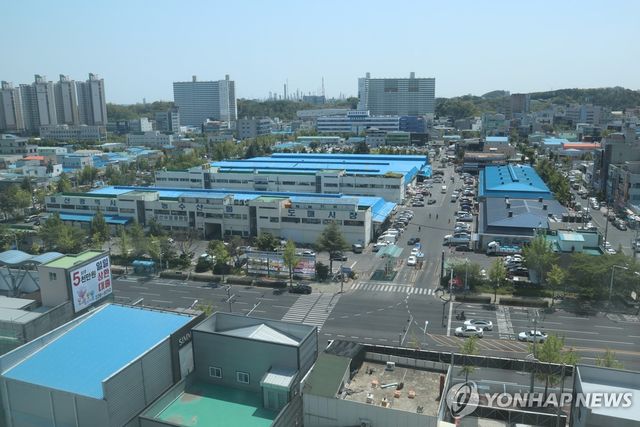 울산 농수산물 도매시장 전경