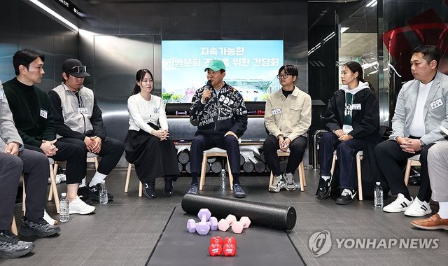 러너들과 간담회 갖는 오세훈 시장