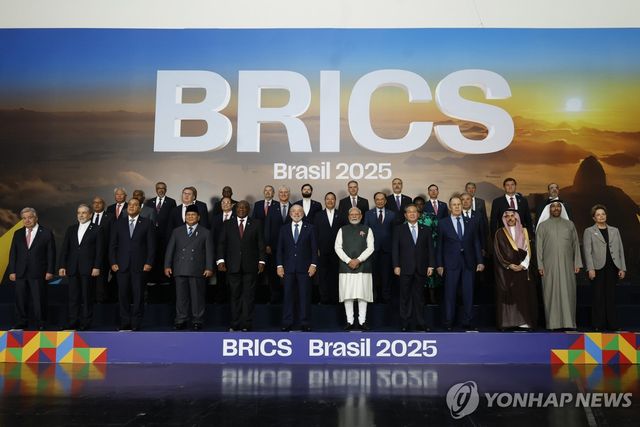 지난해 7월 브라질 리우데자네이루에서 열린 브릭스 정상회의