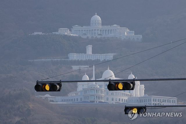 적막한 가평 통일교 본부