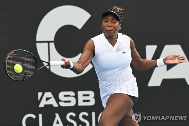 비너스 윌리엄스의 경기 모습. 