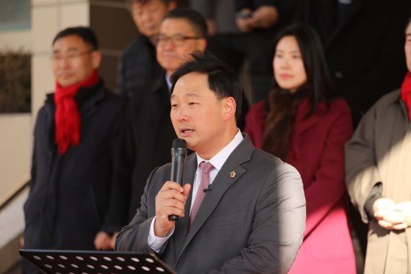 파주시장 출마 선언 하는 고준호 경기도의원 