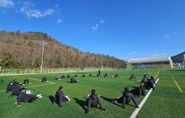 완도 찾은 전지훈련팀