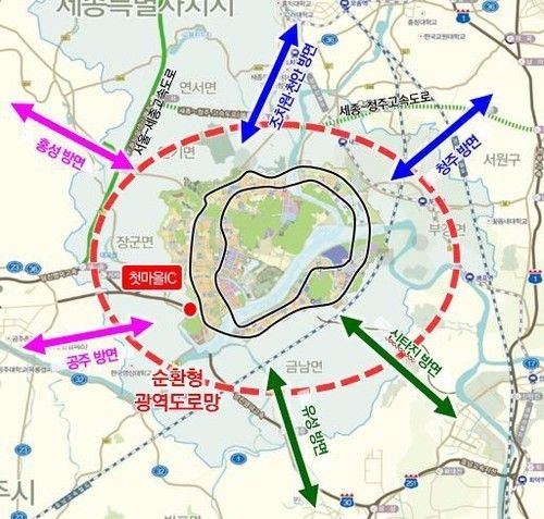 행복청 광역도로망 정비 계획