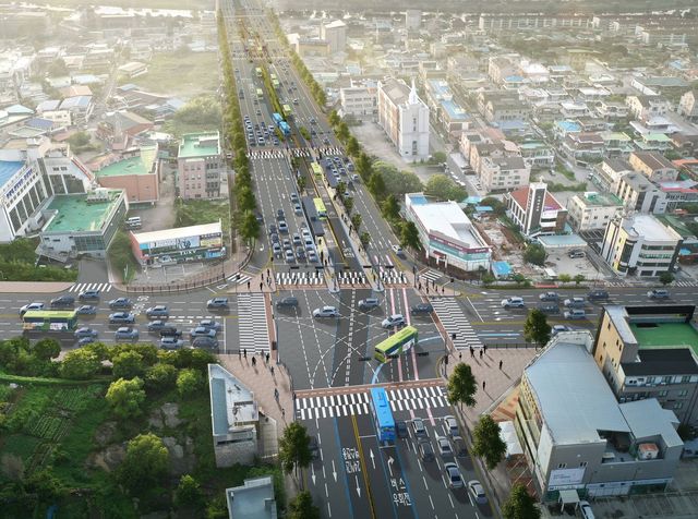 전주 가련광장 교차로 조감도