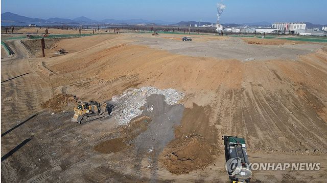 한산한 수도권매립지