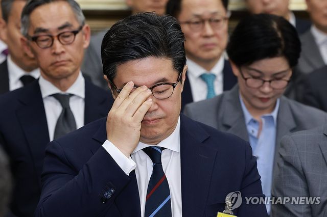 국정감사 증인 출석한 김병주 회장