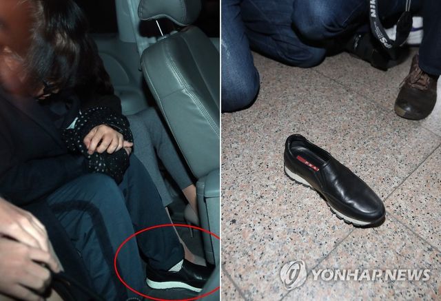 2016년 국정농단 사태 당시 최순실이 신고 나타난 명품 신발