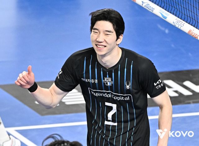 남자 프로배구 현대캐피탈의 공격수 허수봉