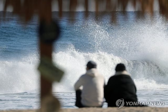 양양의 겨울 바다