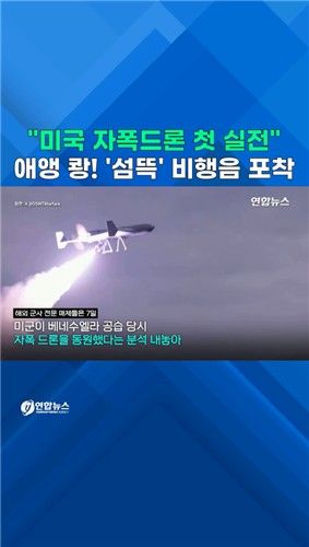[쇼츠] "美 자폭드론 첫 실전"…'섬뜩' 비행음 포착 - 2