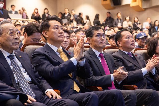 양천구 신년인사회에서 오세훈시장과 함께한 이기재 구청장