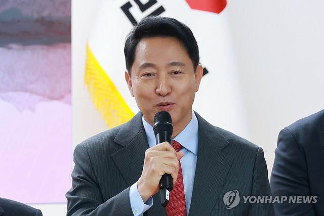 국민의힘 신년인사회 참석한 오세훈 서울시장