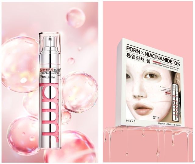 프리메라의 'PDRN-나이아10 세럼'과 'PDRN-나이아10 세럼 메가 샷 겔마스크'