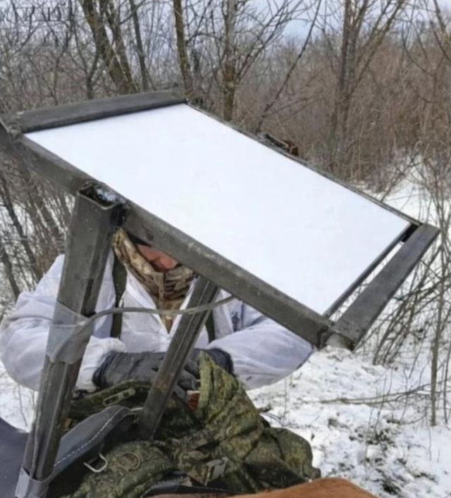 말 안장에 위성안테나