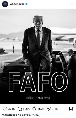 백악관, 마두로 체포된 날 소셜미디어에 '까불면 다친다' 게시물 올려