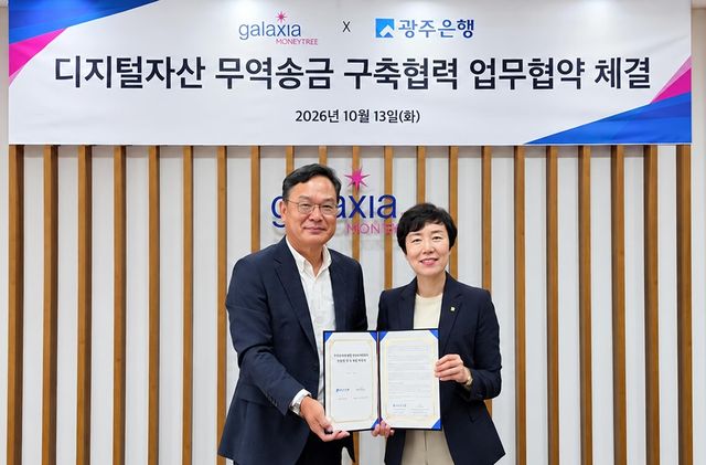 광주은행.갤럭시아머니트리, 업무협약