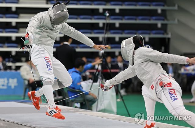 전국체전 펜싱 사브르 개인 결승