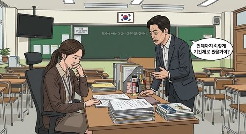 "언제까지 기간제로 있을 거야?"