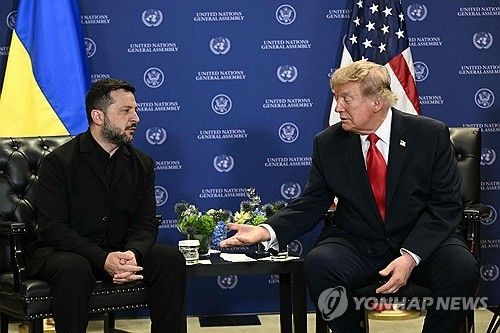 젤렌스키 우크라이나 대통령과 트럼프 미국 대통령