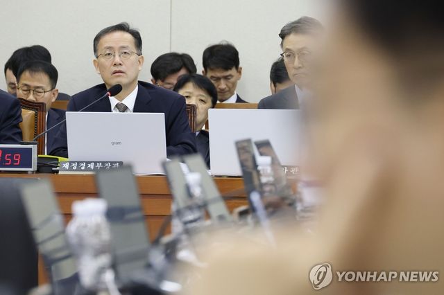 종합 국정감사에서 질의에 답하는 이형일 부총리
