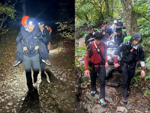 밤낮 가리지 않는 구조 활동