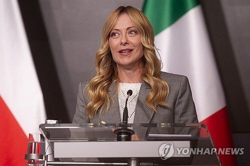 조르자 멜로니 이탈리아 총리 [AFP 연합뉴스 자료사진. 재판매 및 DB 금지] 