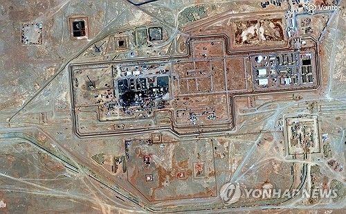 사우디 동서송유관 복구현장