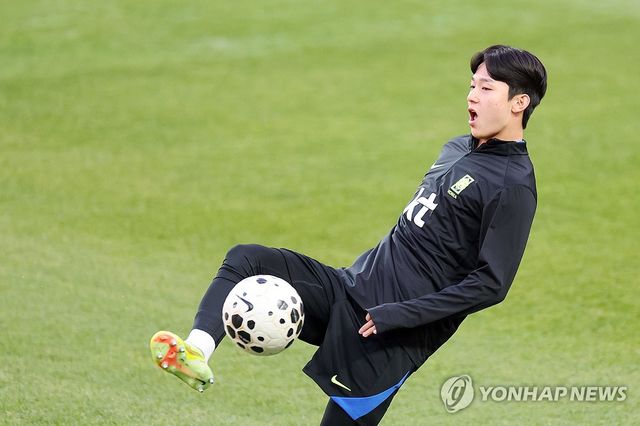 훈련하는 양민혁