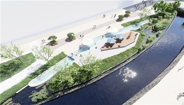 청라 커낼웨이 친수 문화공간 조성사업 조감도