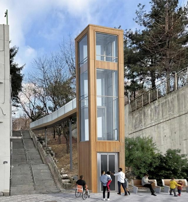 옥수동 436번지 엘리베이터 설치 예상도