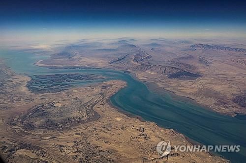 호르무즈 해협 2023년 위성사진