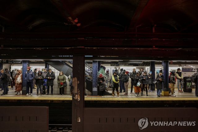 미국 뉴욕 지하철역