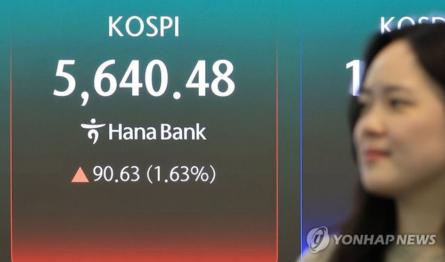 5,640선 마감한 코스피