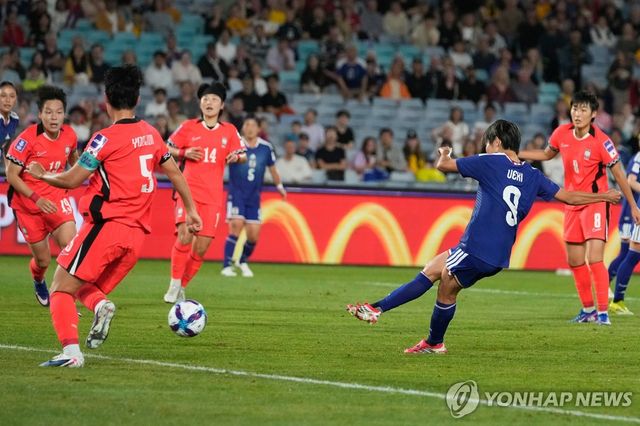 한국과 일본의 준결승전 모습.