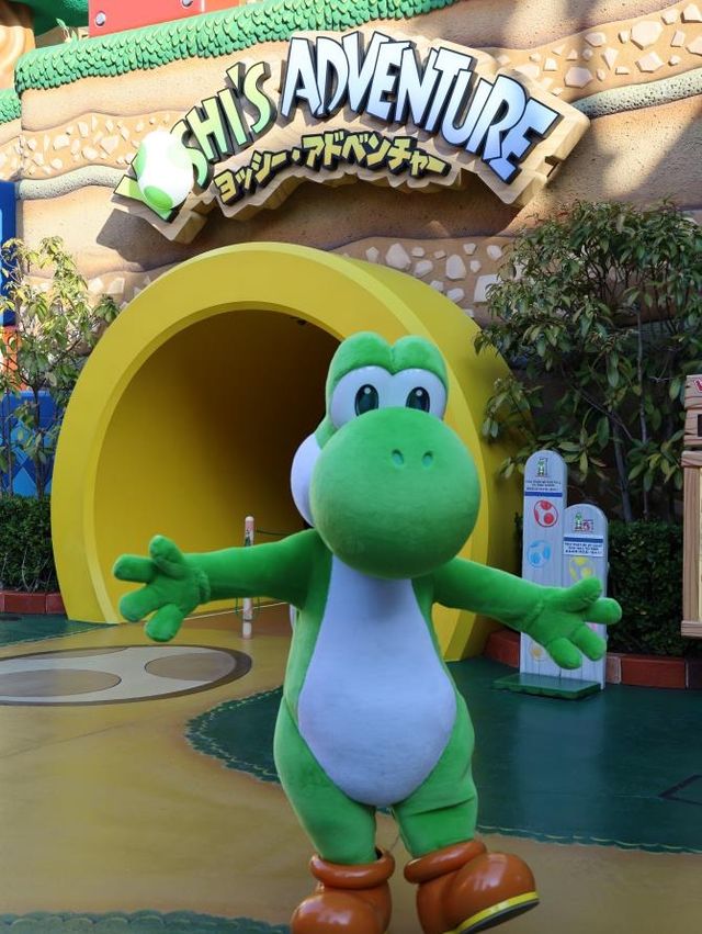 '슈퍼 닌텐도 월드'의 인기 캐릭터인 요시 [사진/권혁창 기자] 