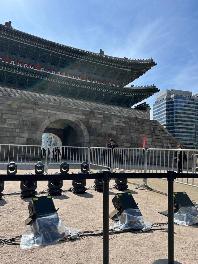 행사 앞둔 숭례문 