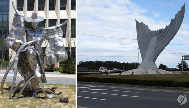'흥겨운 우리가락'(왼쪽)과 '은빛풍어'