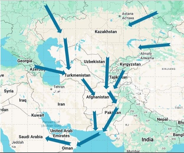 중앙아시아와 주변지역
