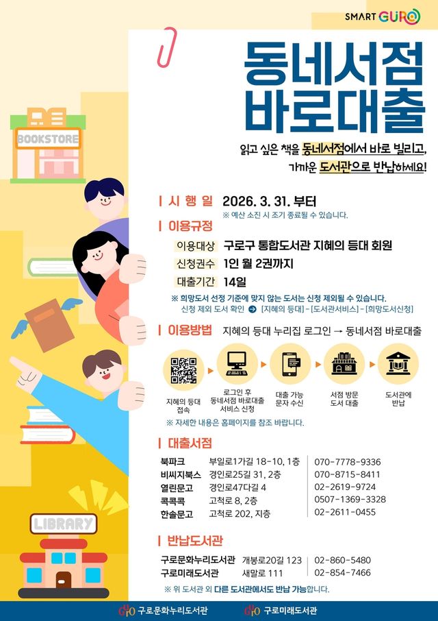 '동네서점 바로대출' 안내