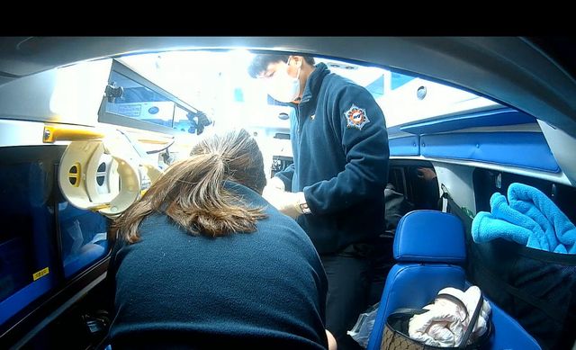 당시 구급차 내부