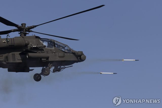 아파치 헬기 [EPA 연합뉴스 자료사진. 재판매 및 DB 금지]