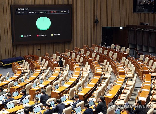 공소청법 국회 통과