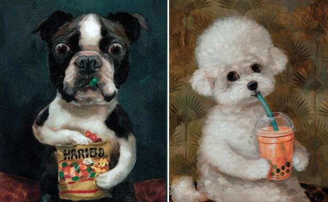 앨리슨 프렌드의 강아지 초상화